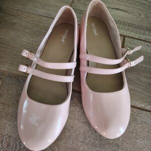 Cat & Jack Light Pink Double Strap Patten leather Mary jane Dress Shoes